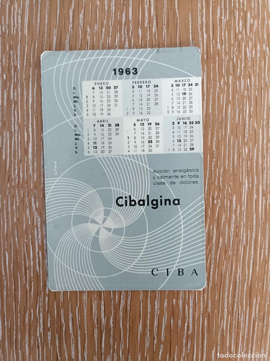 Coleccionismo Calendarios: VCK 4444 - CALENDARIO BOLSILLO - A&Ntilde;O 1962- CIBALGINA CIBA - AVANCE A&Ntilde;O 1963