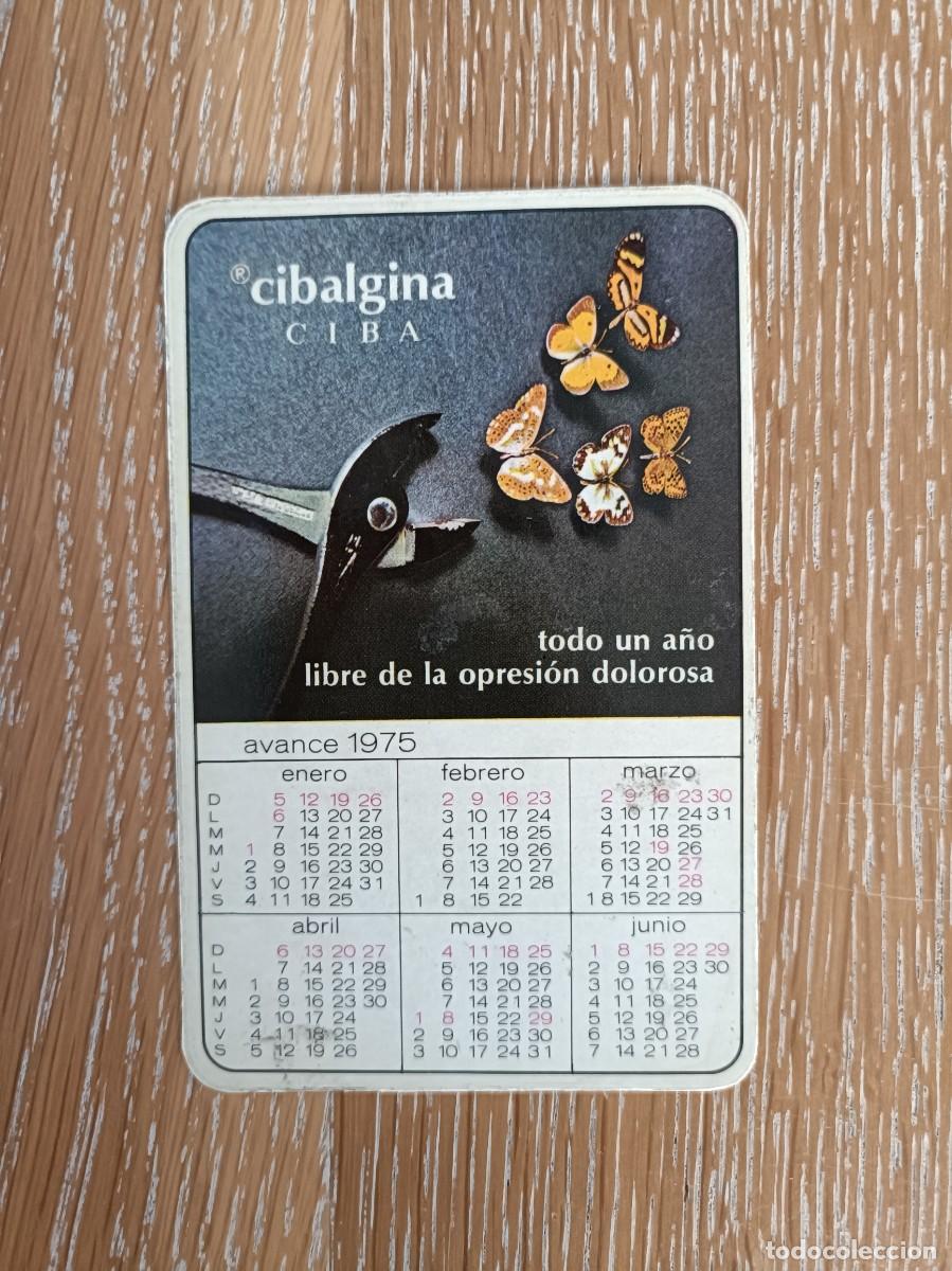 Coleccionismo Calendarios: VCK 4456 - CALENDARIO BOLSILLO - A&Ntilde;O 1974 CIBALGINA CIBA - AVANCE A&Ntilde;O 1975