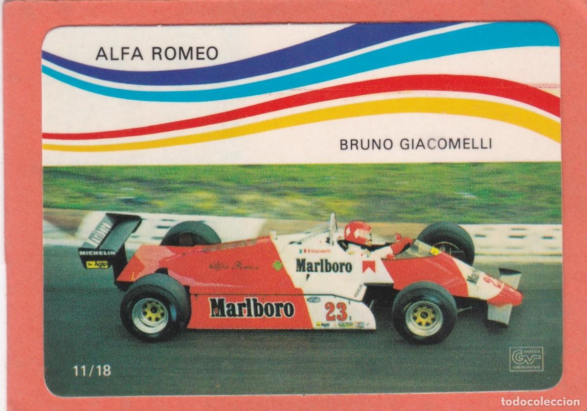 Coleccionismo Calendarios: CALENDARIO PORTUGAL 1985 - COCHE FORMULA 1 - ALFA ROMEO - BRUNO GIACOMELLI