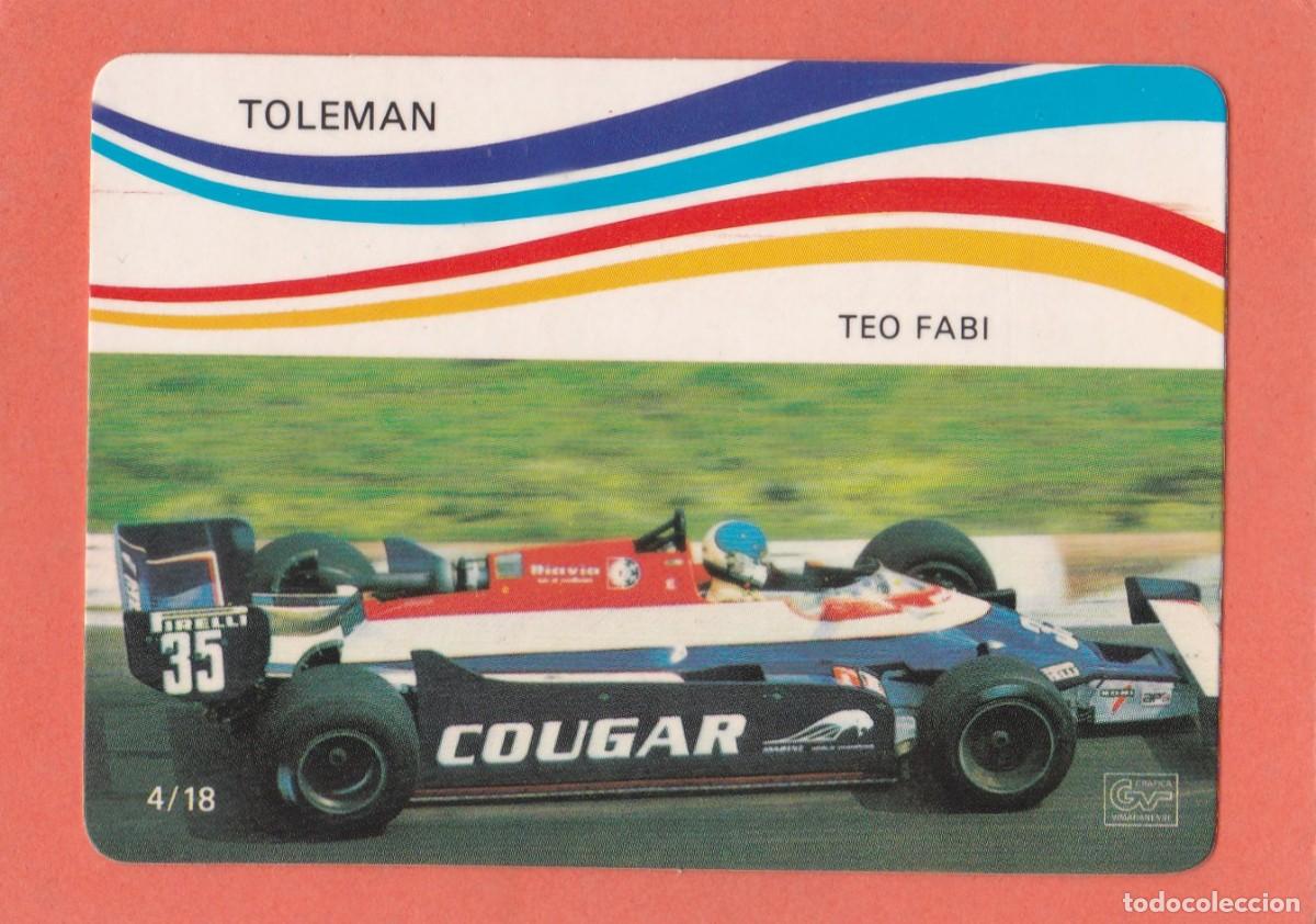 Coleccionismo Calendarios: CALENDARIO PORTUGAL 1985 - COCHE FORMULA 1 - TOLEMAN - TEO FABI
