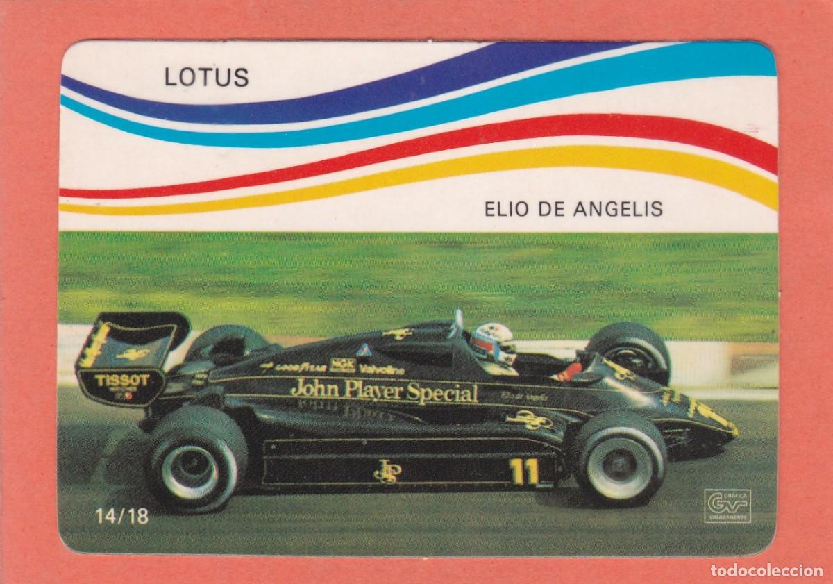 Coleccionismo Calendarios: CALENDARIO PORTUGAL 1985 - COCHE FORMULA 1 - LOTUS - ELIO DE ANGELIS