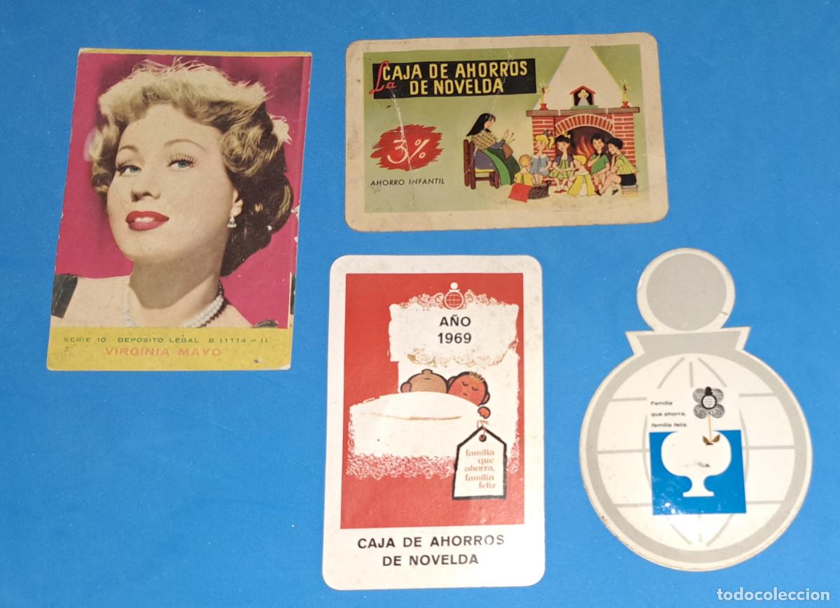Collezionismo Calendari: LOTE DE 4 CALENDARIOS - CAJA DE AHORROS DE NOVELDA 1956 / 1969 / 1971 Y OTRO DE VIRGINIA MAYO