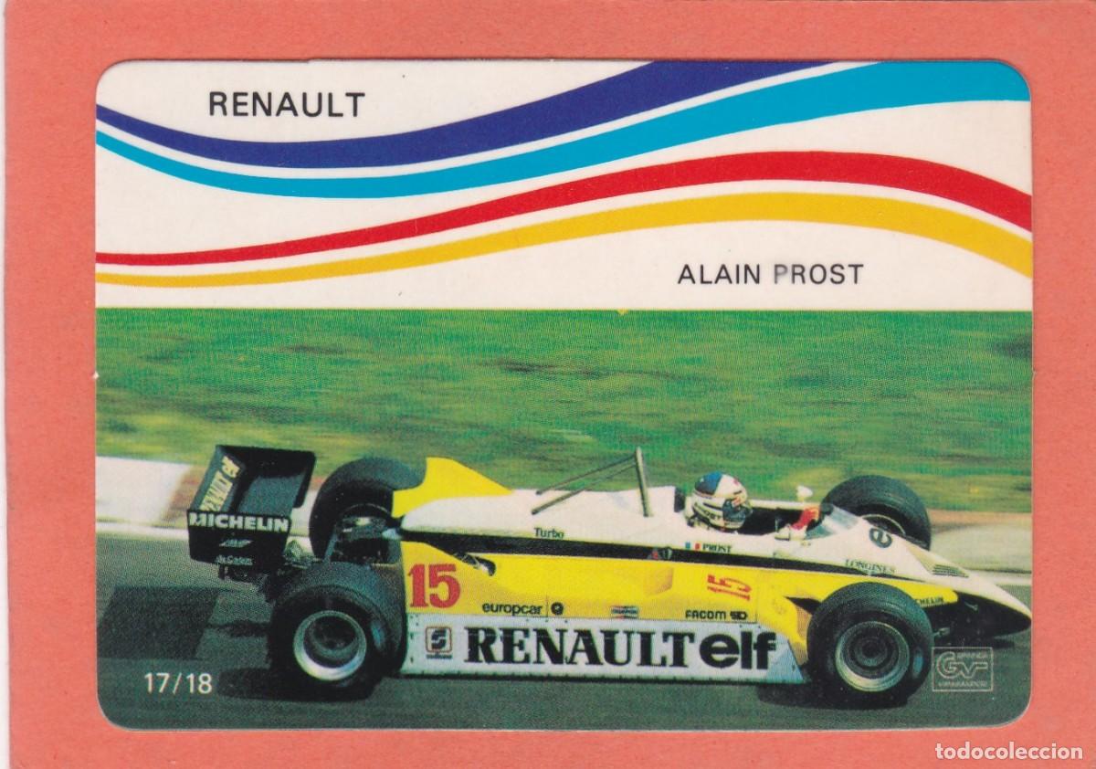 Coleccionismo Calendarios: CALENDARIO PORTUGAL 1985 - COCHE FORMULA 1 - RENAULT - ALAIN PROST