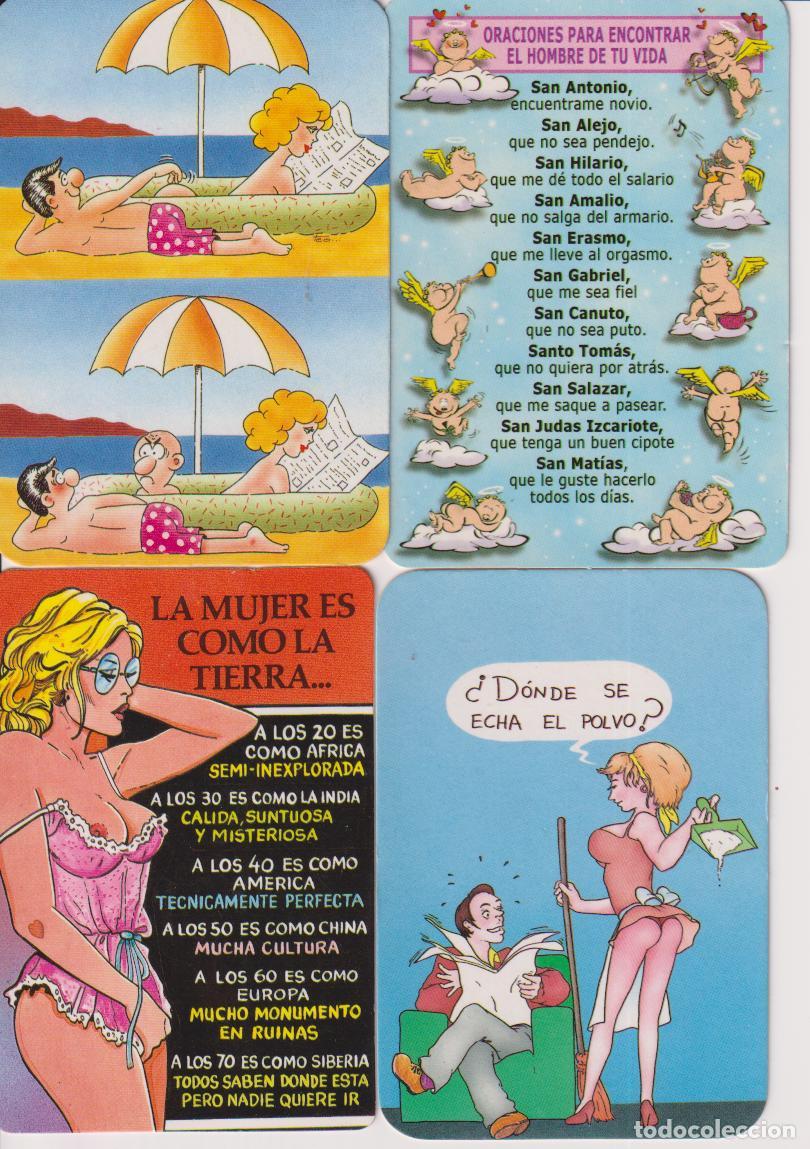 Coleccionismo Calendarios: 4 CALENDARIOS DE BOLSILLO - TEMATICA; HUMOR