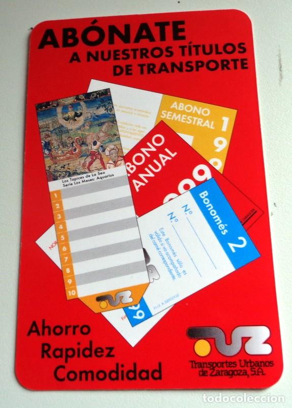 Coleccionismo Calendarios: CALENDARIO de BOLSILLO ANTIGUO A&ntilde;o 1999. TUZSA TRANSPORTES URBANOS ZARAGOZA. EXCELENTE ESTADO