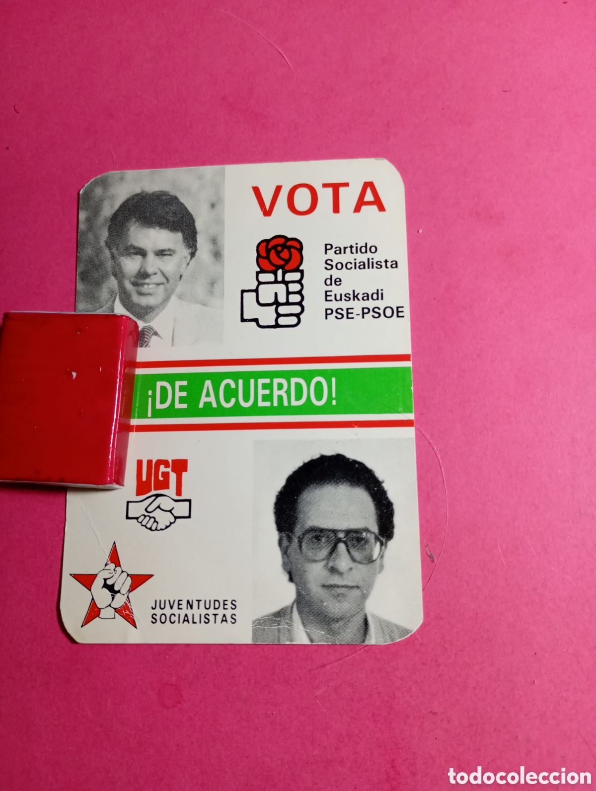 Collectionnisme Calendriers: ETXEBARRI AGRUPACI&Oacute;N SOCIALISTA CALENDARIO 1987 VOTA POR EL BIEN DE EUSKADI PSE-PSOE