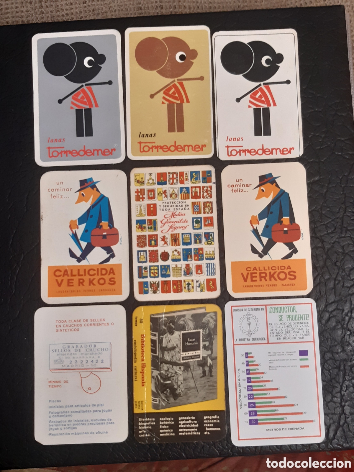 Coleccionismo Calendarios: Calendarios antiguos. Lote 9 calendarios antiguos