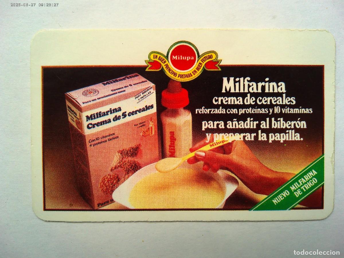 Coleccionismo Calendarios: TARJETA CONTROL DE PESO PUBLICIDAD MILFARINA DE MILUPA . EL MISMO FORMATO QUE CALENDARIOS