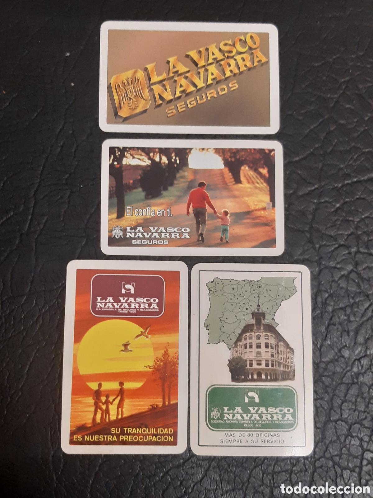 Coleccionismo Calendarios: Calendario Fournier La Vasco Navarra seguros. Peque&ntilde;as arrugas.