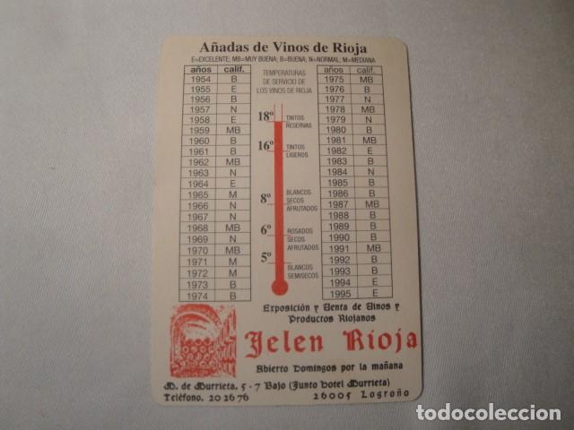 Coleccionismo Calendarios: Calendario Calificaci&oacute;n A&ntilde;adas Vinos de Rioja.