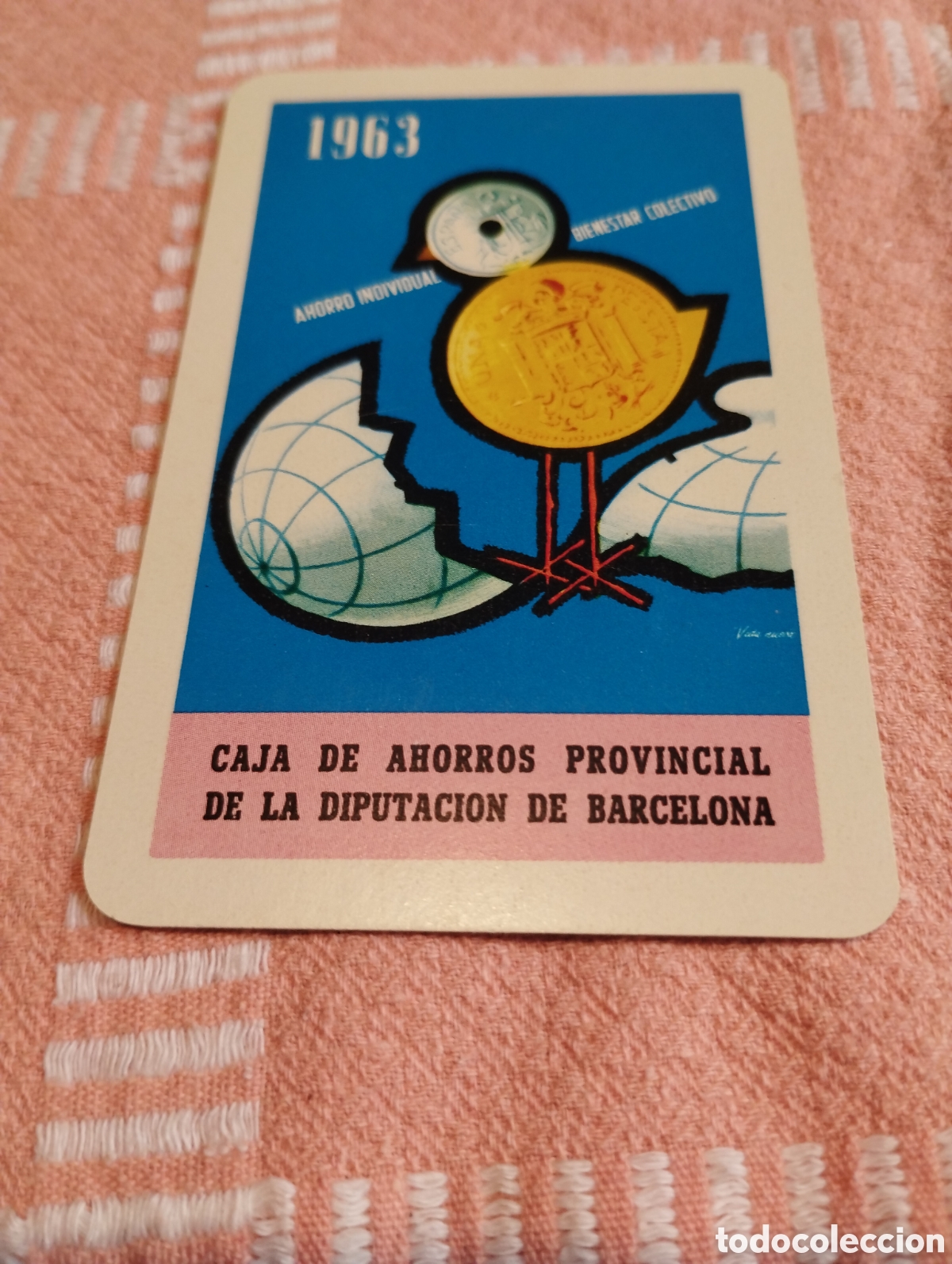 Colecionismo Calend&aacute;rios: Fournier a&ntilde;o 1963 caja de Ahorros provincial de Barcelona