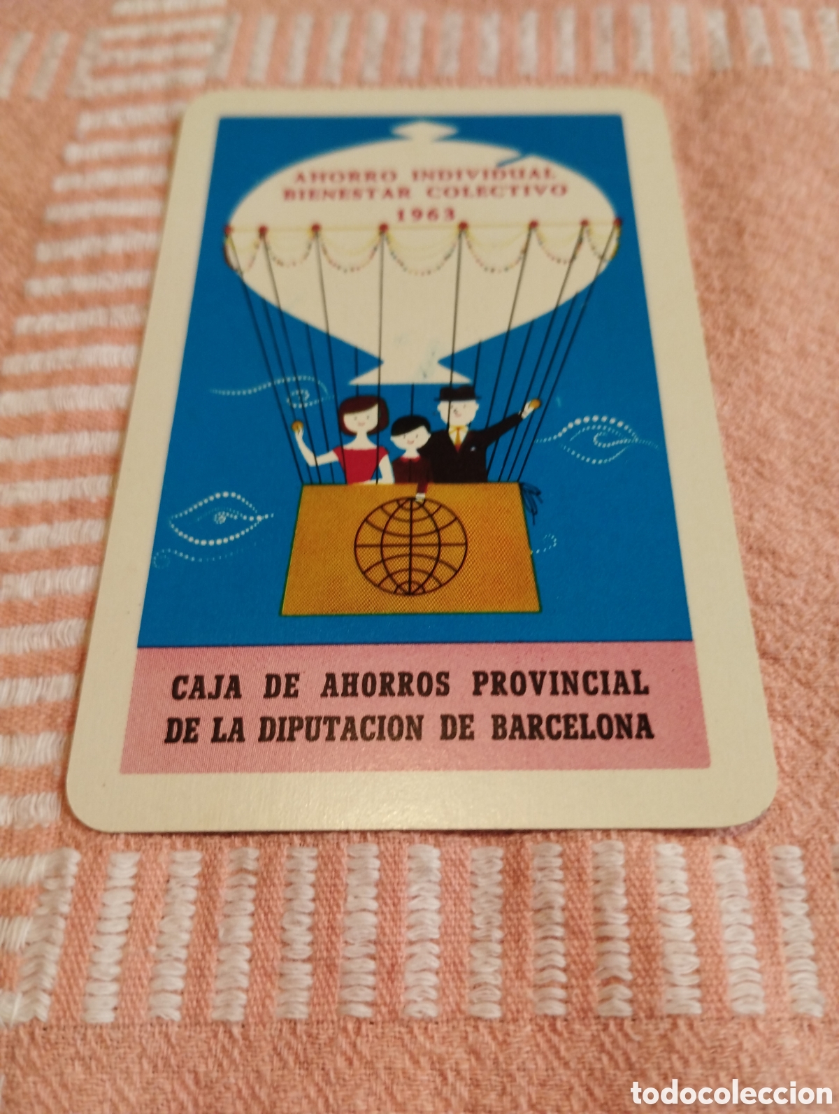 Coleccionismo Calendarios: Calendario a&ntilde;o 1963 de Fournier caja de Ahorros provincial de Barcelona