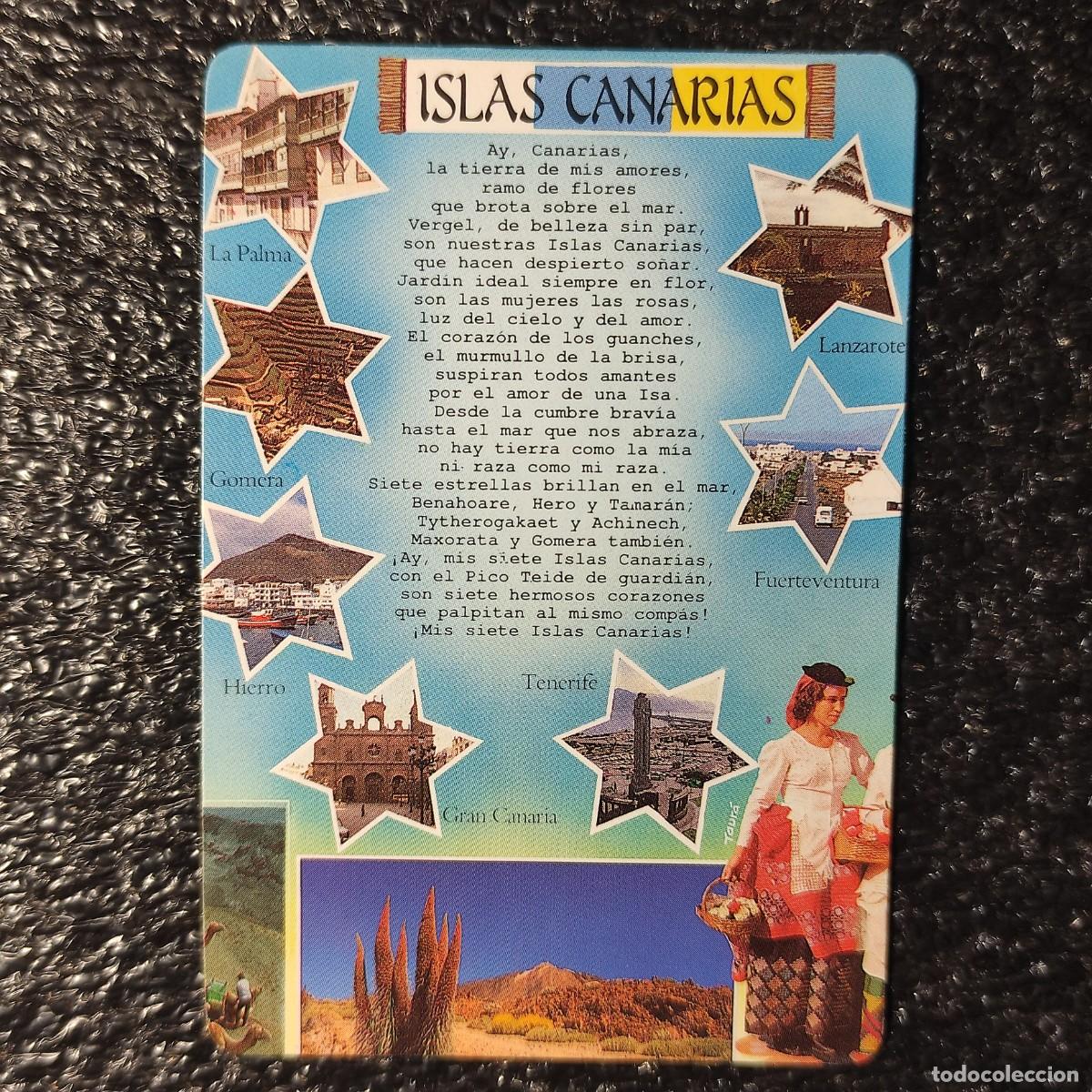 Coleccionismo Calendarios: CALENDARIO DE BOLSILLO . ISLAS CANARIAS ** HIMNO ** 1992 MP ** T4