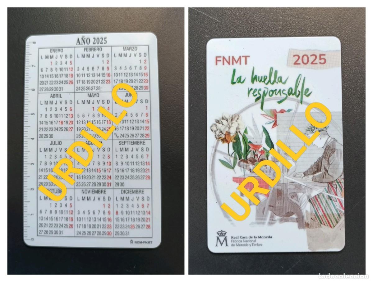 Coleccionismo Calendarios: CALENDARIO BOLSILLO - A&Ntilde;O 2025 - F&Aacute;BRICA NACIONAL DE MONEDA Y TIMBRE