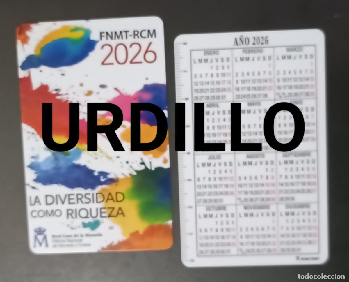 Coleccionismo Calendarios: CALENDARIO BOLSILLO - A&Ntilde;O 2026 - FNMT F&Aacute;BRICA NACIONAL DE MONEDA Y TIMBRE