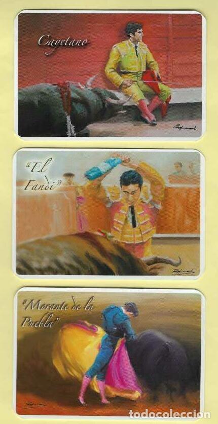 Coleccionismo Calendarios: 3 CALENDARIOS DE BOLSILLO A&Ntilde;O 2008 TOROS - TOREROS - VER FOTO REVERSOS