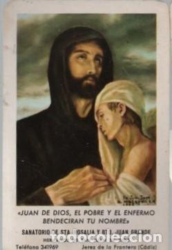 Coleccionismo Calendarios: CALENDARIO FOURNIER SAN JUAN DE DIOS, EL POBRE Y EL ENFERMO... A&Ntilde;O 1968 CAL-11014 ,2
