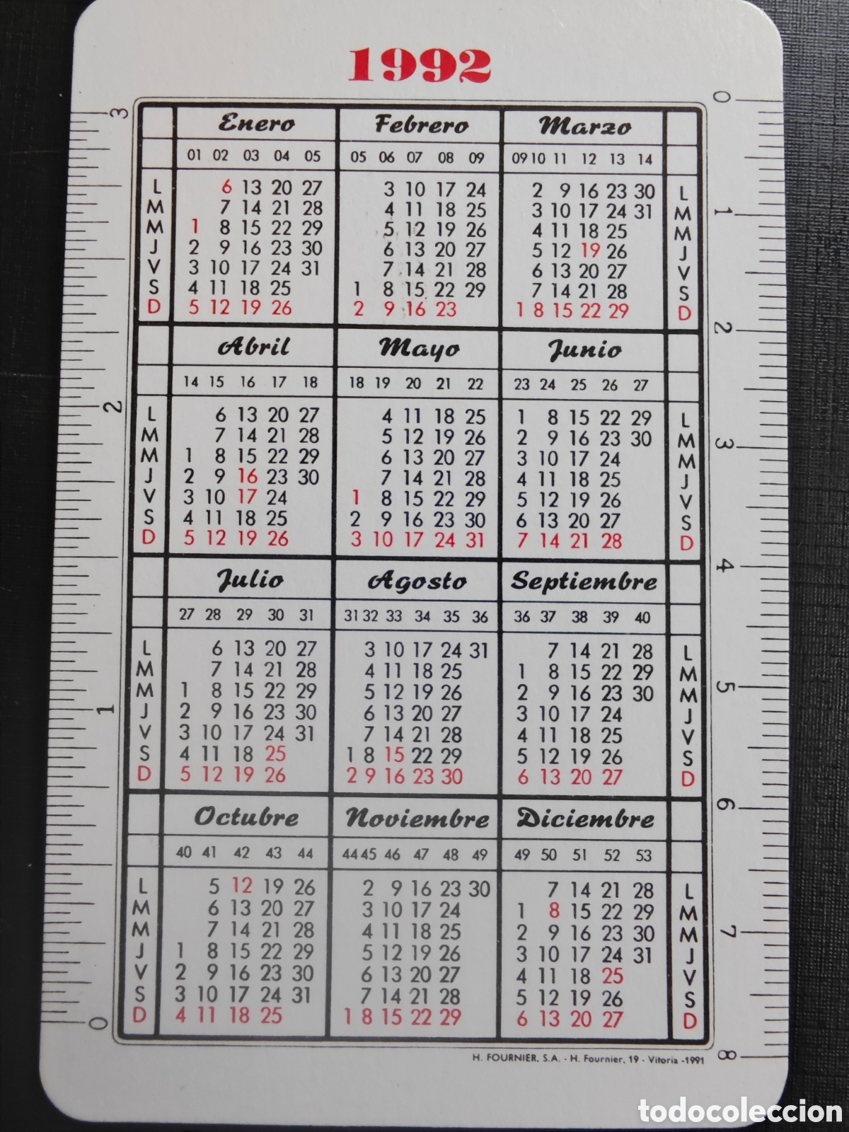 Coleccionismo Calendarios: Calendario Fournier, misioneros Extremo Oriente, Palencia