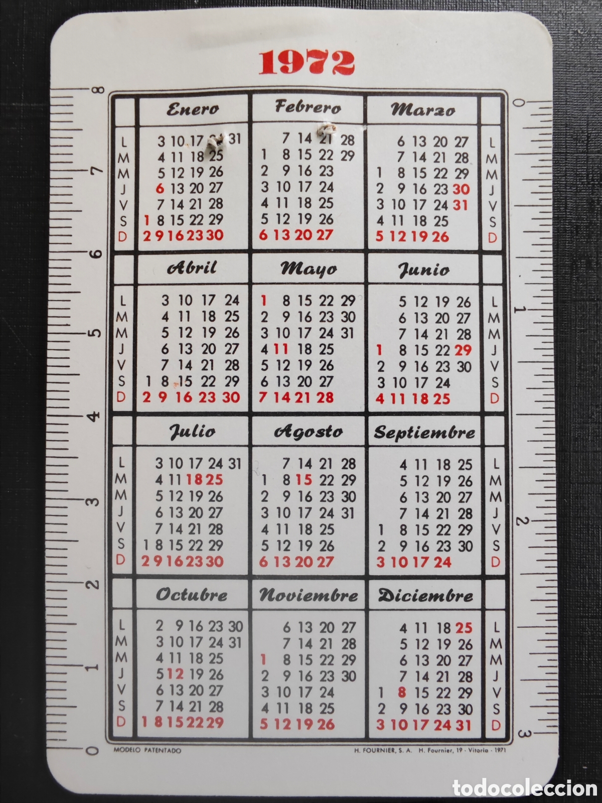 Coleccionismo Calendarios: Calendario Fournier, Medica Burgalesa , Burgos