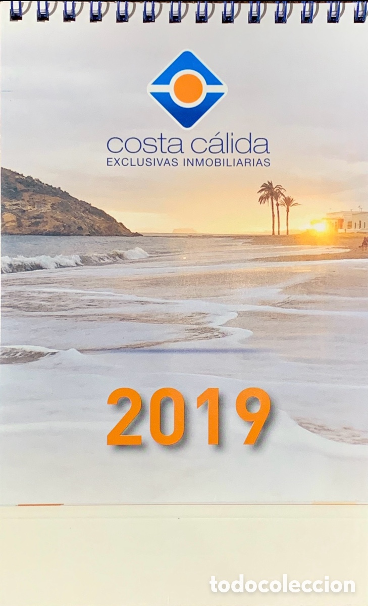 Coleccionismo Calendarios: Calendario de mesa. Costa Califa Inmobiliaria. Murcia. 2019.
