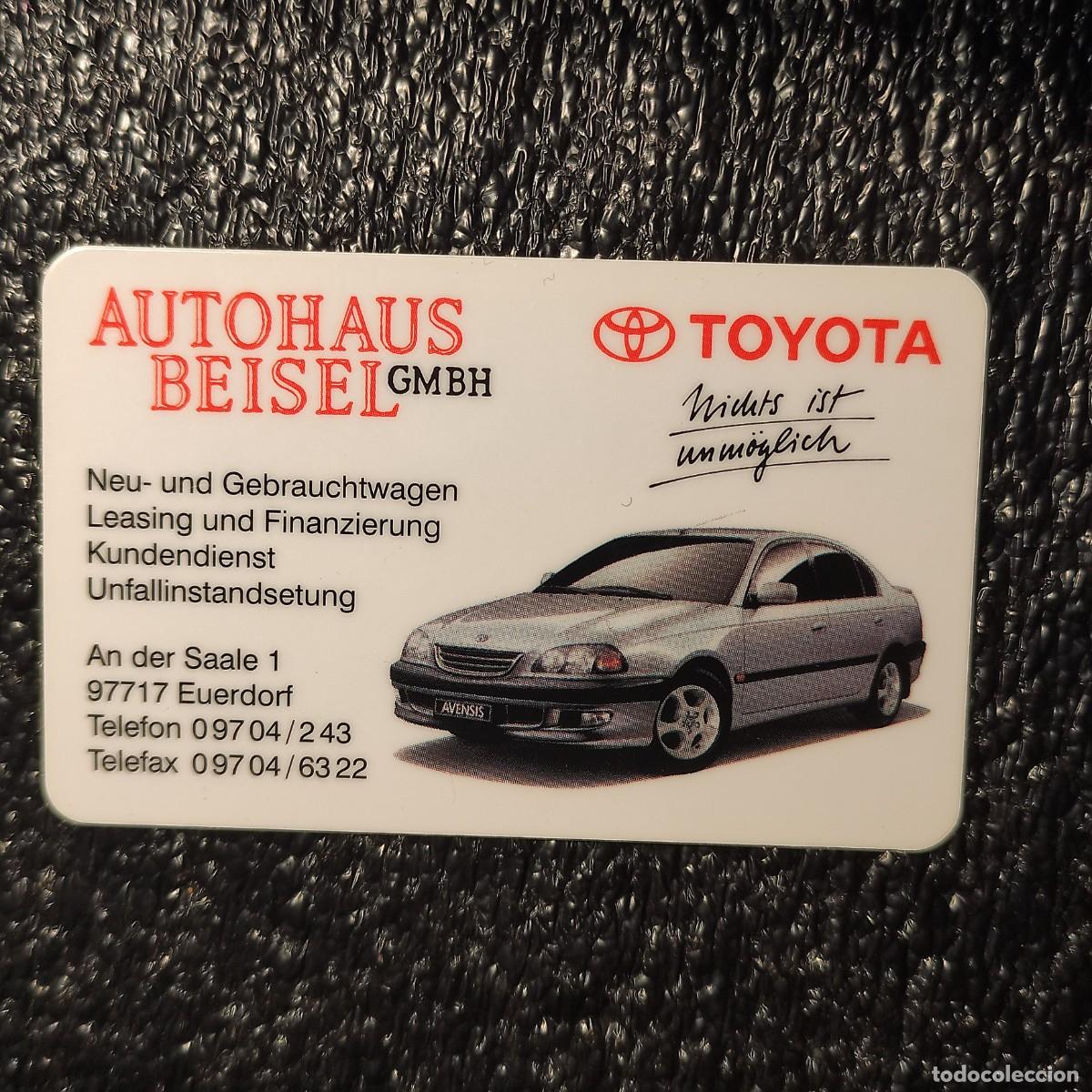 Coleccionismo Calendarios: CALENDARIO COCHES . TOYOTA. .Autohaus Beisel GmbH 1999 ** PLASTICO ** ALEMANIA * T1