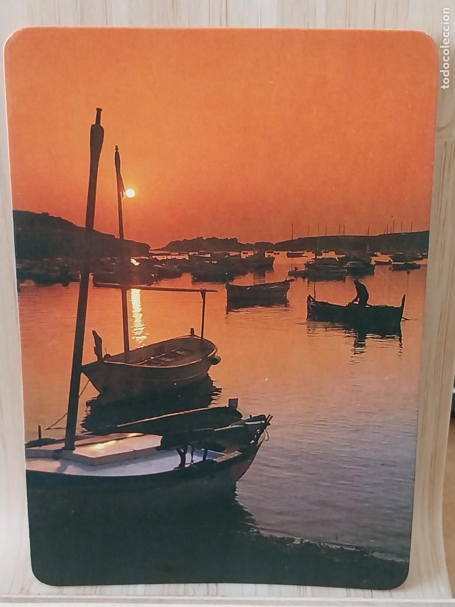 Coleccionismo Calendarios: BARCAS ATARDECER A&Ntilde;O 1990 * PUBLI AUTO ESCUELA BRASILIA MADRID REF