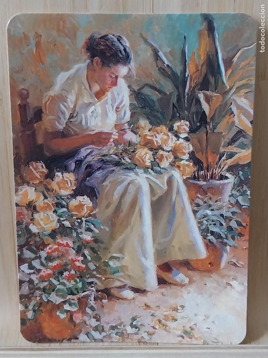 Coleccionismo Calendarios: ILUSTRACION MUJER FLORES CALENDARIO A&Ntilde;O 1994 * PUBLI CAMARA ESPEJOS REF WCB 432