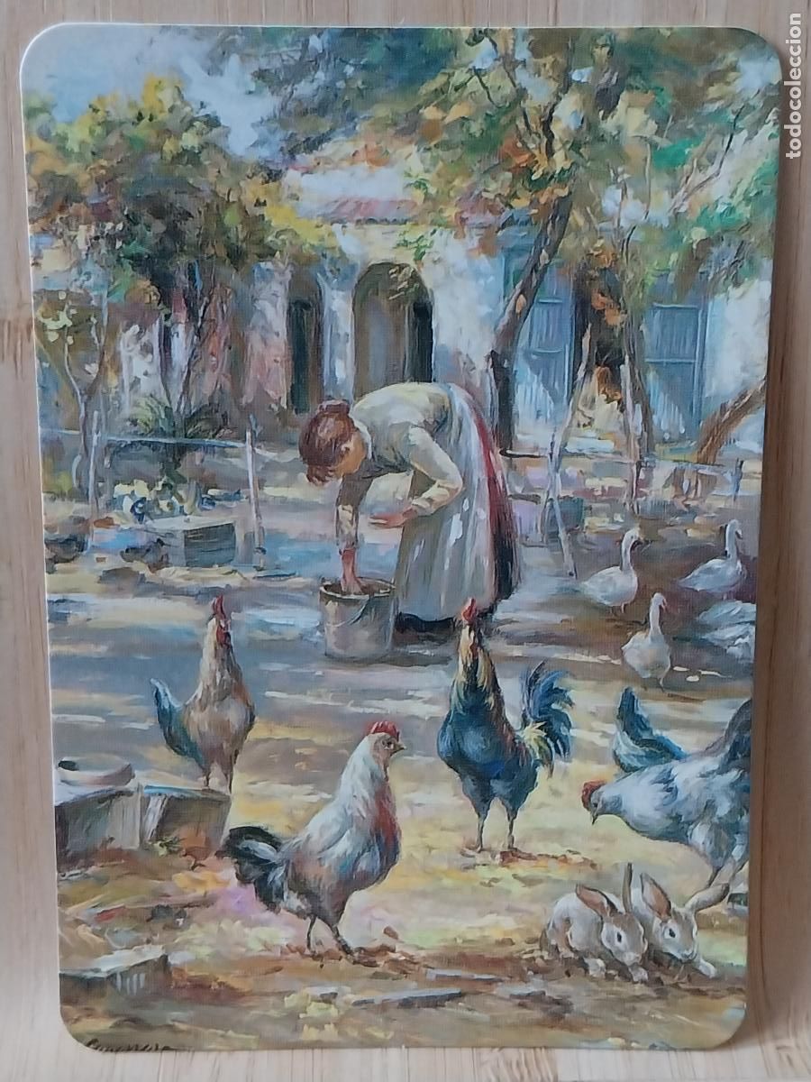 Coleccionismo Calendarios: ILUSTRACION MUJER GALLINAS CALENDARIO A&Ntilde;O 1996 PUBLI BAR VINATEROS REF MC 113