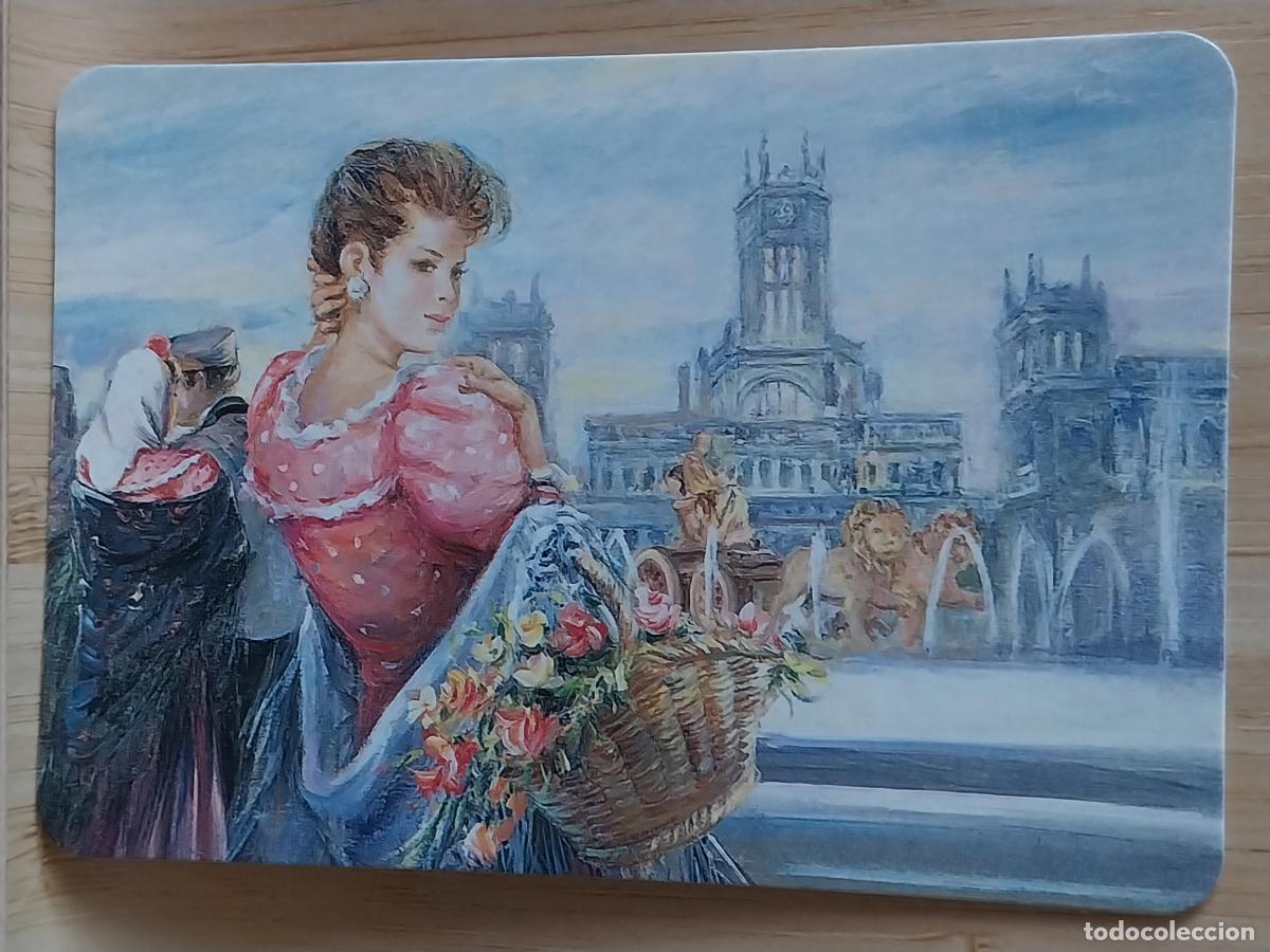 Coleccionismo Calendarios: ILUSTRACION MUJER MANTON CESTA CALENDARIO A&Ntilde;O 1996 PUBLI BAR VINATEROS REF MC 106