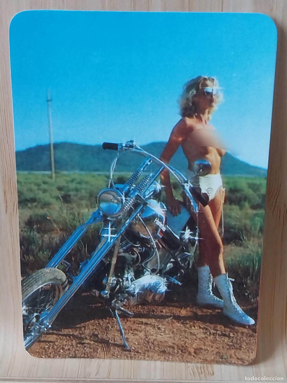 Coleccionismo Calendarios: CHICA HARLEY DAVIDSON EROTICO CALENDARIO A&Ntilde;O 1987 PUBLI AUTO ESCUELAS OPORTONOVO CLB 1253