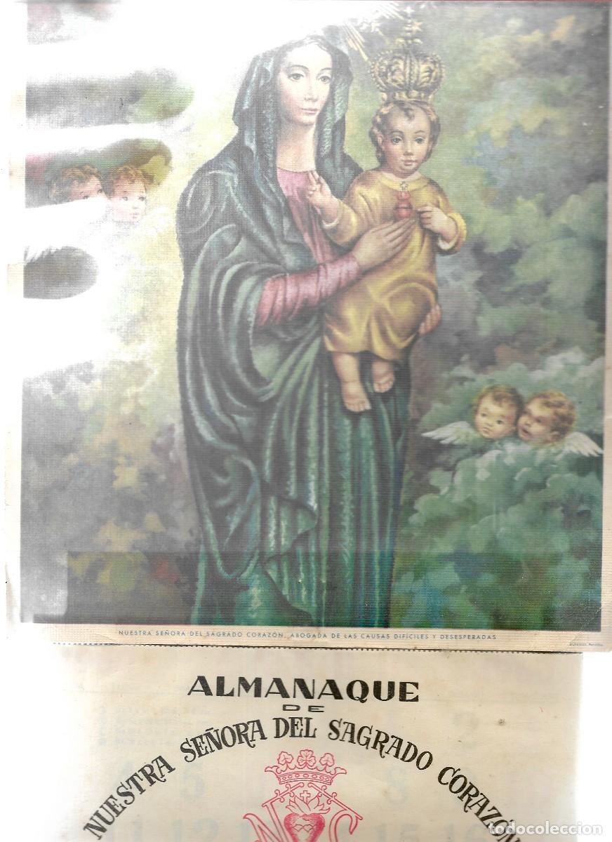 Coleccionismo Calendarios: ALMANAQUE SAGRADO CORAZON DE JESU A&Ntilde;O 1960