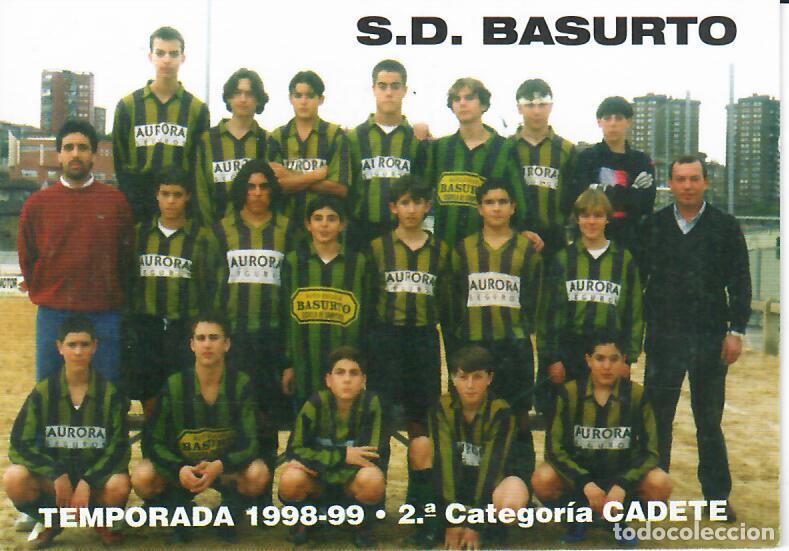 Coleccionismo Calendarios: CALENDARIO DE PUBLICIDAD F&Uacute;TBOL - A&Ntilde;O 1999 - S.D. BASURTO