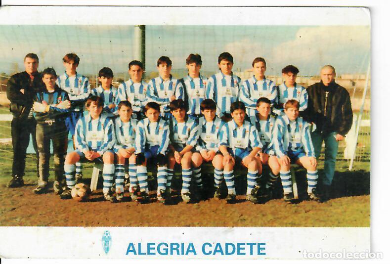 Coleccionismo Calendarios: CALENDARIO DE PUBLICIDAD F&Uacute;TBOL - A&Ntilde;O 1997 - ALEGRIA CADETE