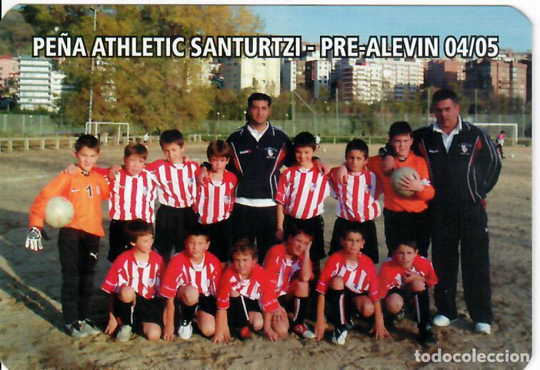 Coleccionismo Calendarios: CALENDARIO DE PUBLICIDAD F&Uacute;TBOL - A&Ntilde;O 2005 - PE&Ntilde;A ATHLETIC SANTURTZI PRE-ALEV&Iacute;N