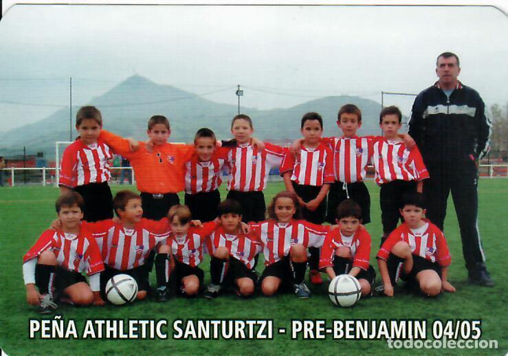 Coleccionismo Calendarios: CALENDARIO DE PUBLICIDAD F&Uacute;TBOL - A&Ntilde;O 2005 - PE&Ntilde;A ATHLETIC SANTURTZI PRE-BENJAM&Iacute;N