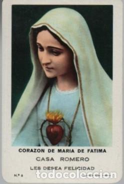 Coleccionismo Calendarios: CALENDARIO FOURNIER CORAZON MARIA FATIMA A&Ntilde;O 1964 CAL-11029