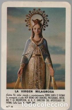 Coleccionismo Calendarios: CALENDARIO FOURNIER LA VIRGEN MILAGROSA A&Ntilde;O 1968 CAL-11063