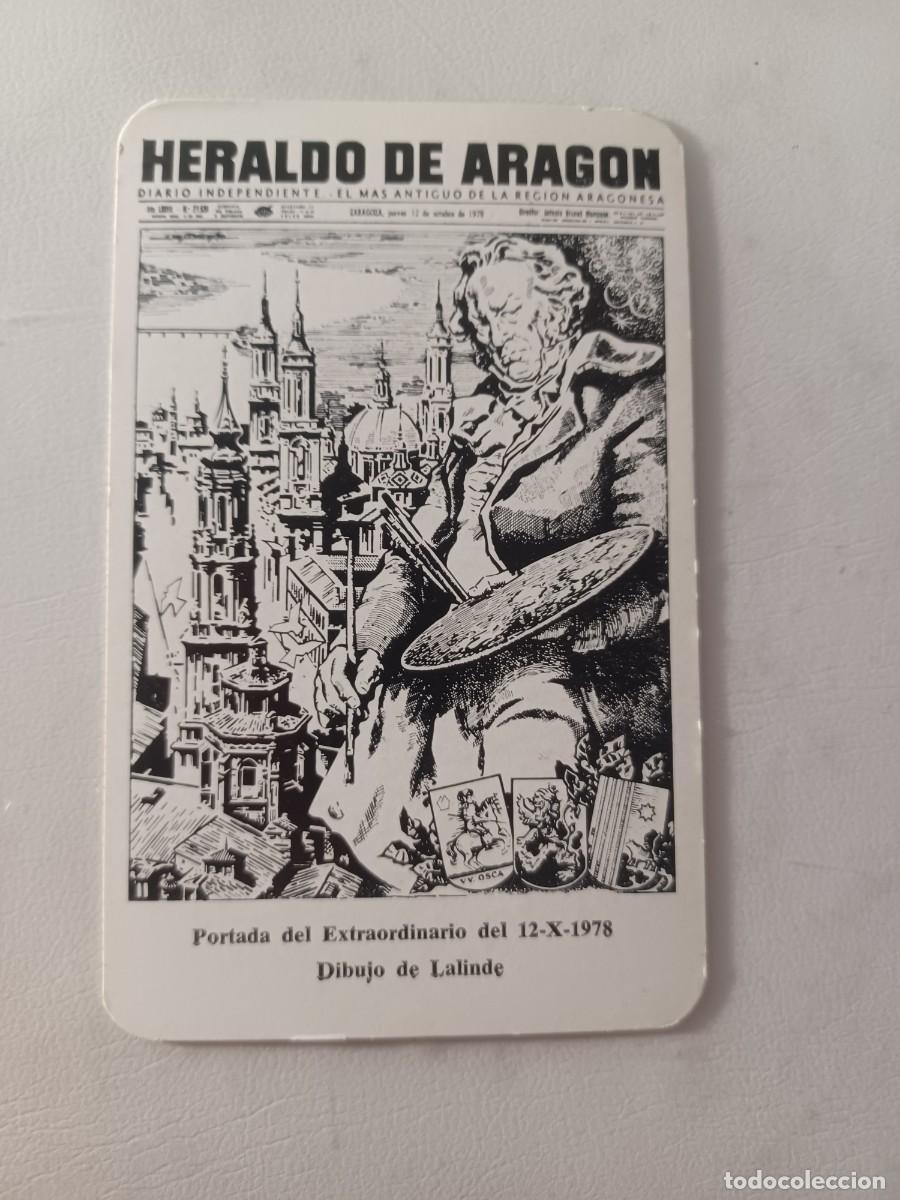 Colecionismo Calend&aacute;rios: Calendario de bolsillo 1979 Heraldo de Aragon
