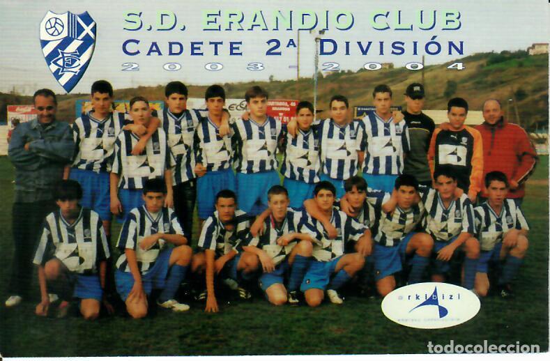 Coleccionismo Calendarios: CALENDARIO DE PUBLICIDAD F&Uacute;TBOL - A&Ntilde;O 2004 - S.D. ERANDIO CADETE