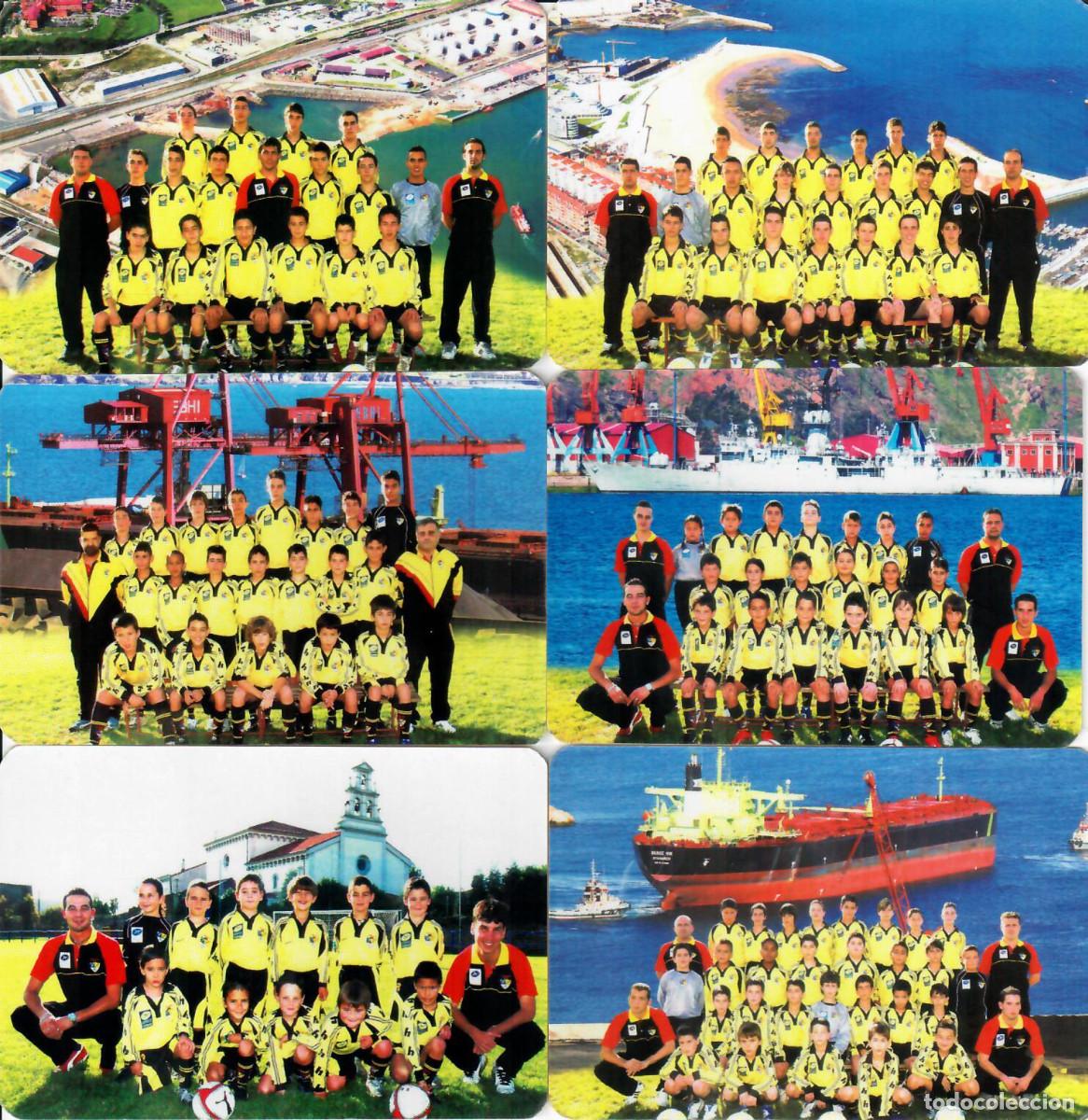 Coleccionismo Calendarios: 6 CALENDARIOS DE PUBLICIDAD F&Uacute;TBOL - A&Ntilde;O 2007 - PUERTO DE GIJ&Oacute;N C.F.