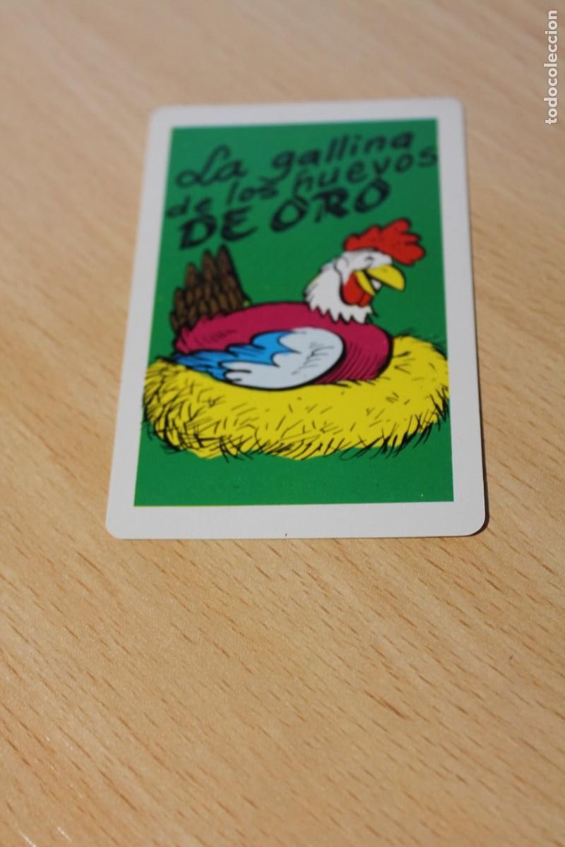 Collectionnisme Calendriers: CALENDARIO DE BOLSILLO DE NAIPES COMAS. A&Ntilde;O 1984. CUENTOS. LA GALLINA DE LOS HUEVOS DE ORO. Regla 8.