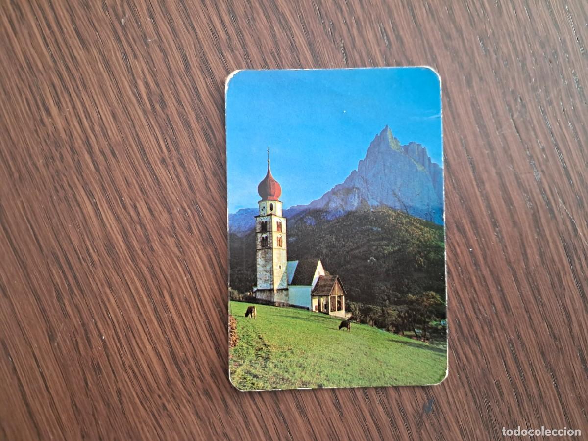 Coleccionismo Calendarios: calendario de serie DLB 3.668, Iglesia de San Valentino, Dolomitas, Italia, a&ntilde;o 1972.
