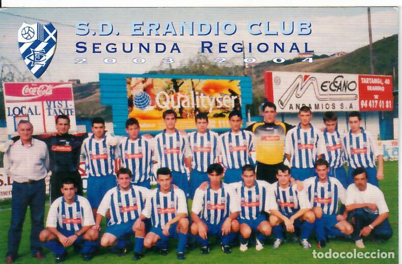 Coleccionismo Calendarios: CALENDARIO DE PUBLICIDAD F&Uacute;TBOL - A&Ntilde;O 2004 - S.D. ERANDIO