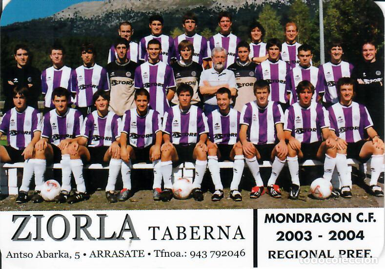 Coleccionismo Calendarios: CALENDARIO DE PUBLICIDAD F&Uacute;TBOL - A&Ntilde;O 2004 - MONDRAGON C.F. REGIONAL