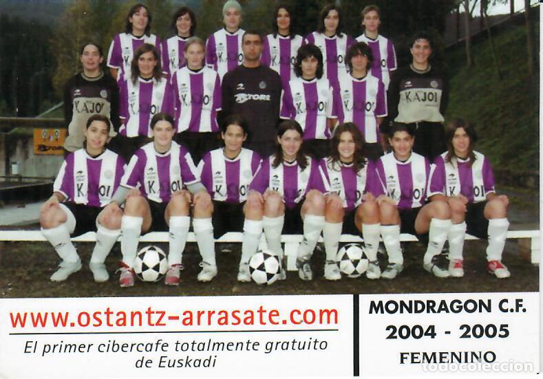 Coleccionismo Calendarios: CALENDARIO DE PUBLICIDAD F&Uacute;TBOL - A&Ntilde;O 2005 - MONDRAGON C.F. FEMENINO