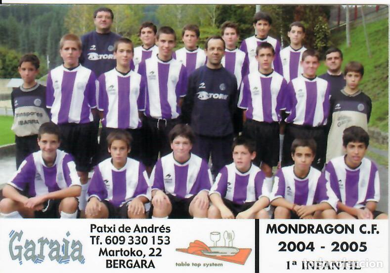 Coleccionismo Calendarios: CALENDARIO DE PUBLICIDAD F&Uacute;TBOL - A&Ntilde;O 2005 - MONDRAGON C.F. INFANTIL