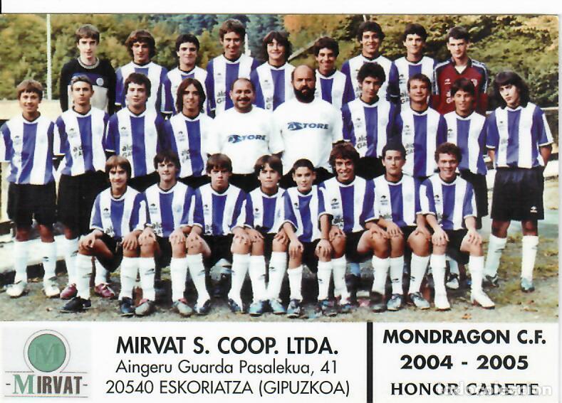Coleccionismo Calendarios: CALENDARIO DE PUBLICIDAD F&Uacute;TBOL - A&Ntilde;O 2005 - MONDRAGON C.F. CADETE