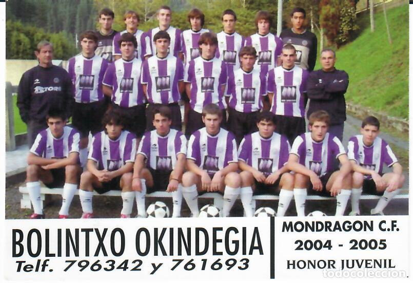 Coleccionismo Calendarios: CALENDARIO DE PUBLICIDAD F&Uacute;TBOL - A&Ntilde;O 2005 - MONDRAGON C.F. JUVENIL