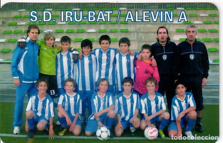Coleccionismo Calendarios: CALENDARIO DE PUBLICIDAD F&Uacute;TBOL - A&Ntilde;O 2011 - S.D. IRU-BAT ALEV&Iacute;N A