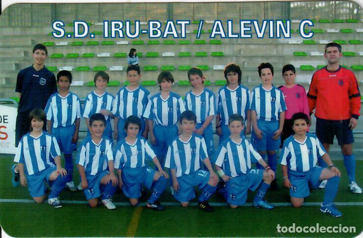 Coleccionismo Calendarios: CALENDARIO DE PUBLICIDAD F&Uacute;TBOL - A&Ntilde;O 2011 - S.D. IRU-BAT ALEV&Iacute;N C